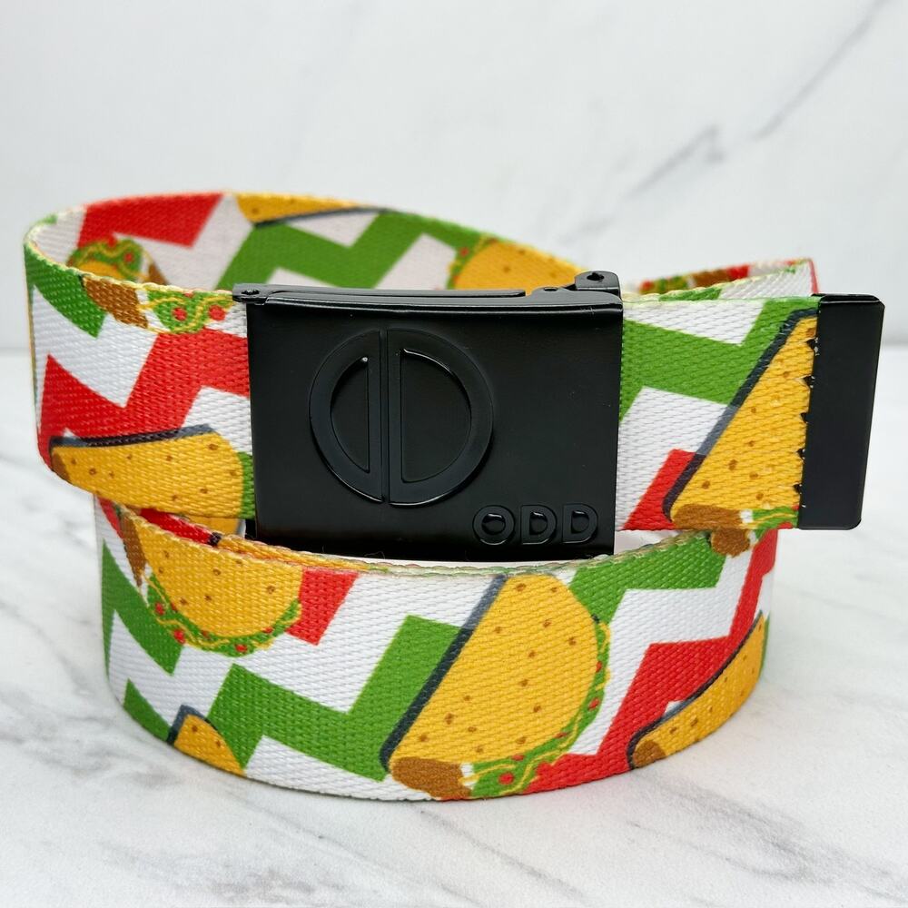 Odd Sox Taco Web Belt Removable Black Buckle Mens OS ✨